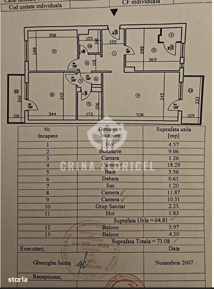 Apartament cu 3 camere decomandat în Beller