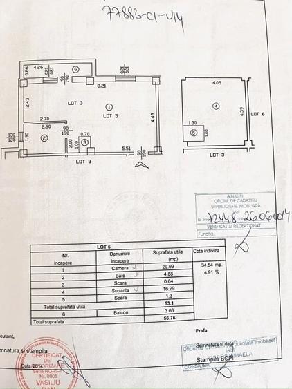 Apartament cu 2 camere semidecomandat în Valea Adâncă
