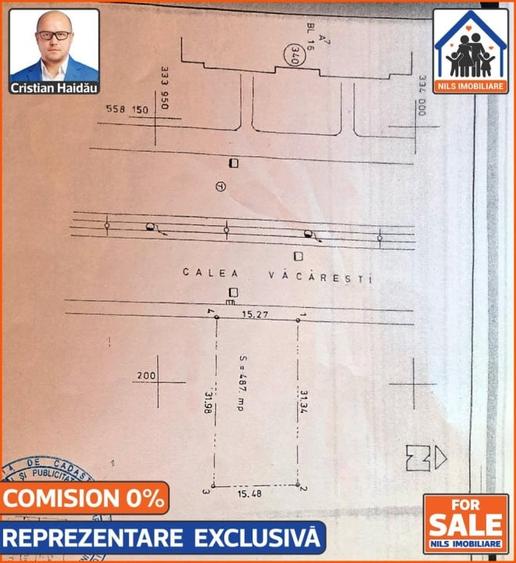 Teren 487mp | Calea Vacaresti - Mall Sun Plaza - Sector 4 - 7