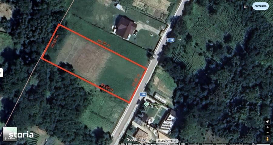 Teren de 2200 mp, în Crihan