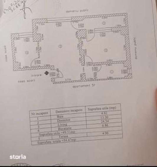 Apartament cu 2 camere semidecomandat, mobilat în Central
