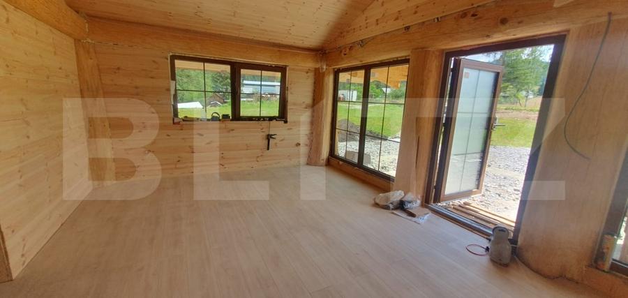 Casă modernă din lemn 3 camere, 60 mp, utilata, mobilata, zona Plaiu Sarului - 4