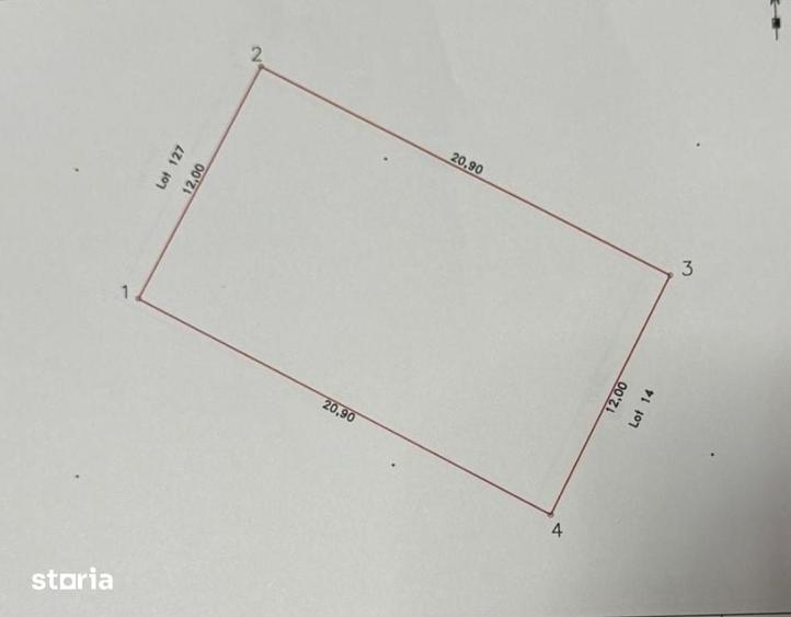 Teren de 251 mp, în Central