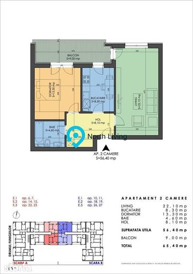Apartament cu 2 camere în Prelungirea Ghencea