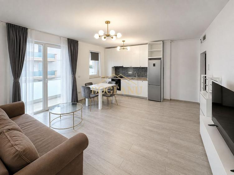 Apartament cu 2 camere semidecomandat, mobilat în Giroc