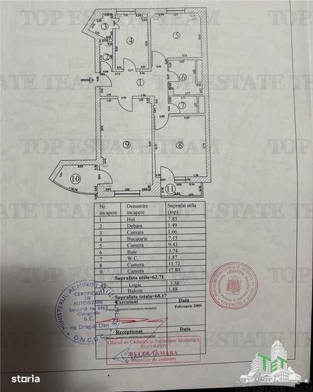 Apartament cu 3 camere decomandat în Aviației