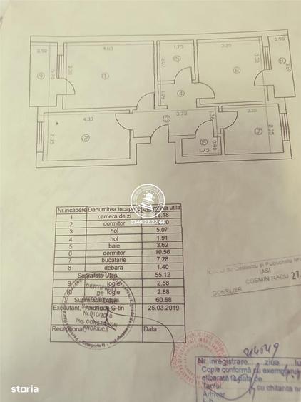 Apartament 3 camere de vanzare, model decomandat - Podul de Piatra - 4