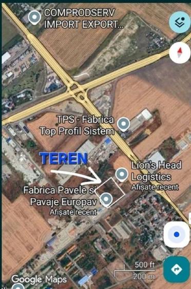 Teren Construcții intravilan de 2500 mp, în Sud