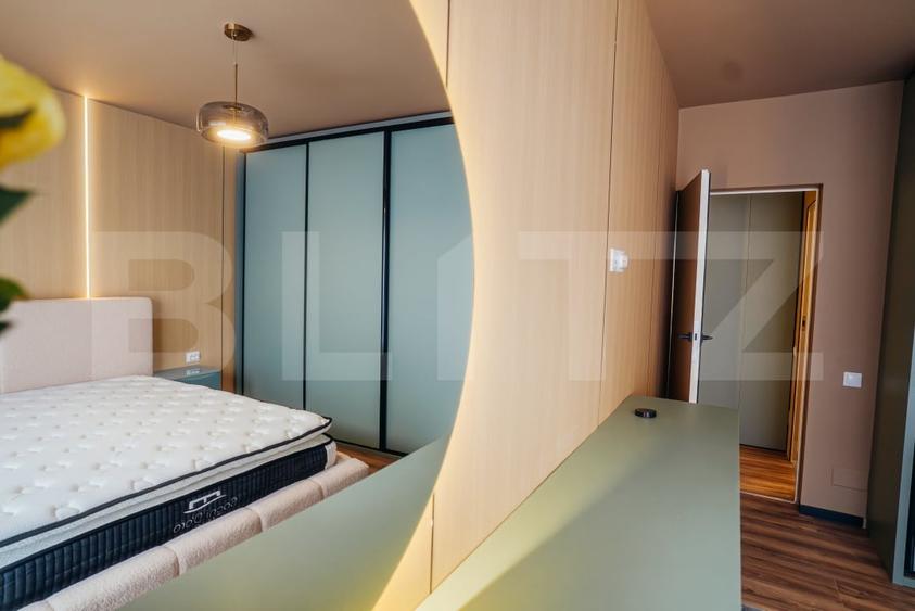 Apartament cu 2 camere semidecomandat, mobilat în Între Lacuri