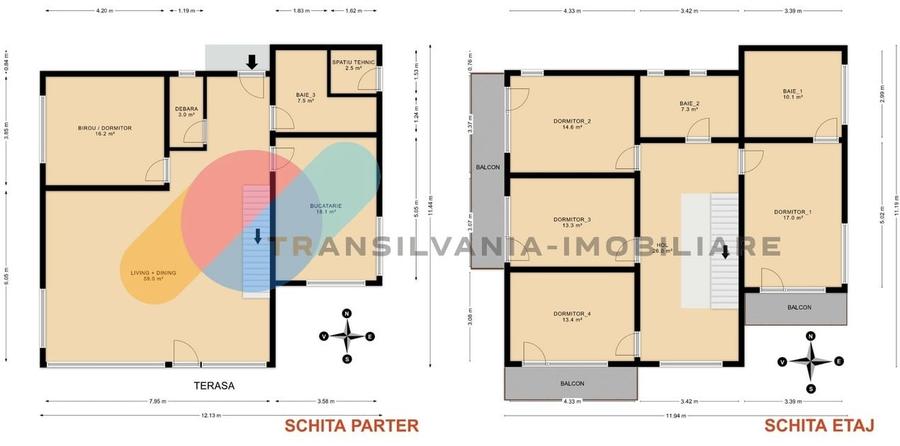 Casă individuală cu 6 camere cu Canalizare în Someșeni