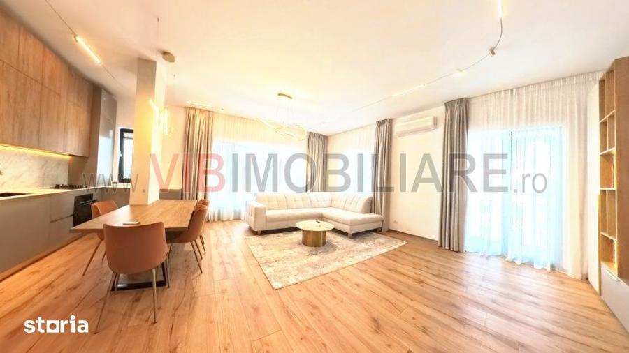 Apartament cu 4 camere, mobilat în Tunari