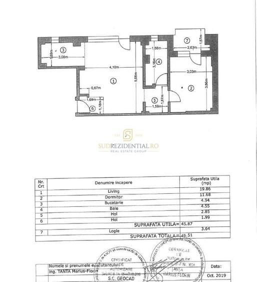 Apartament cu 2 camere semidecomandat în Metalurgiei