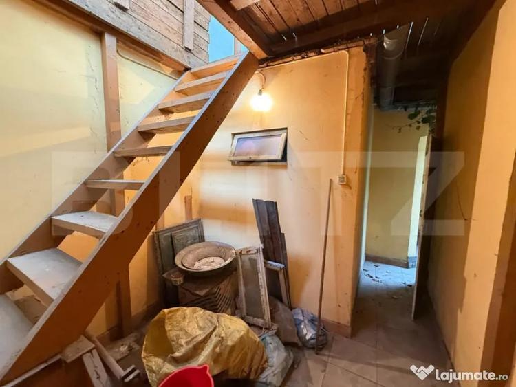 Casă cu 2 camere cu Teren 130 Mp în Cantacuzino