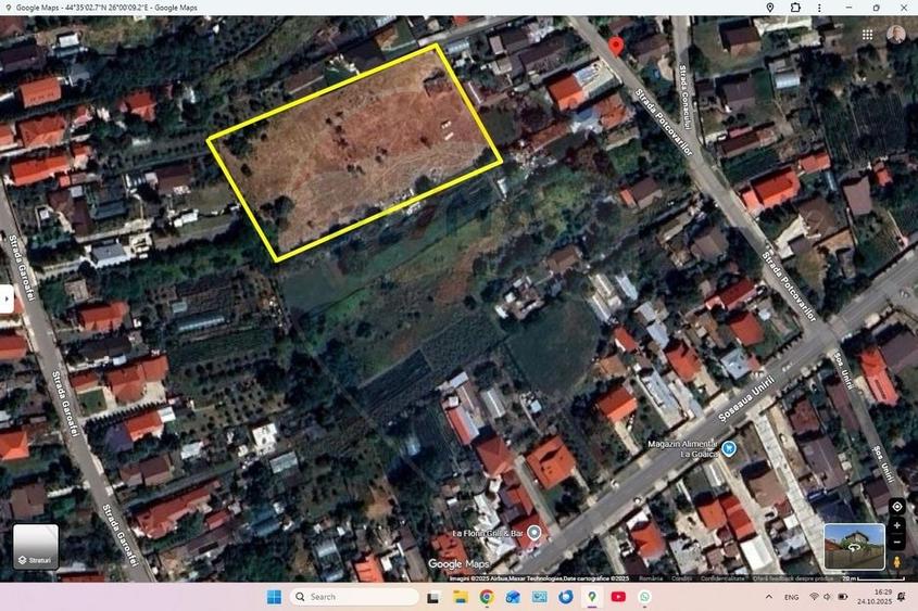 Teren Construcții intravilan de 6122 mp, în Corbeanca