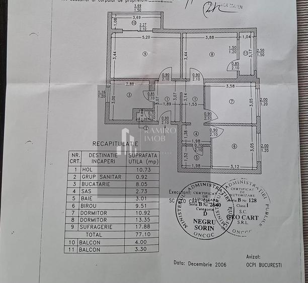 Apartament cu 4 camere decomandat, mobilat în Titan