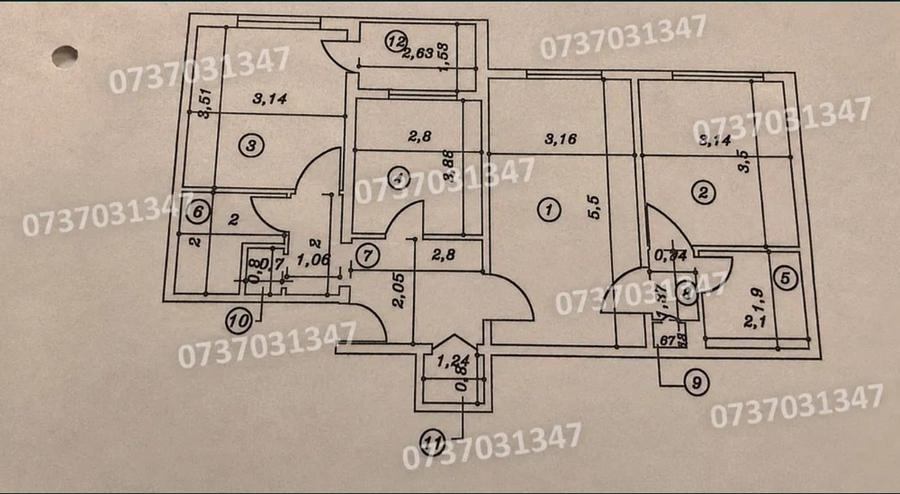 Apartament cu 3 camere semidecomandat în Gorjului