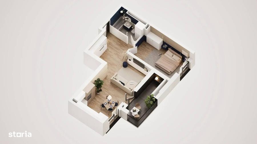 Apartament cu 2 camere decomandat în Vladimirescu