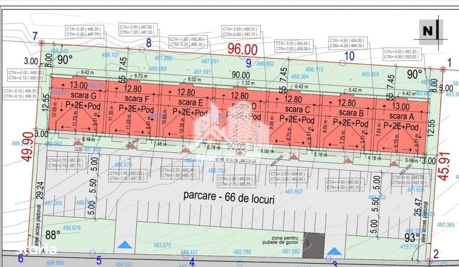 Apartament cu 2 camere în Cristian
