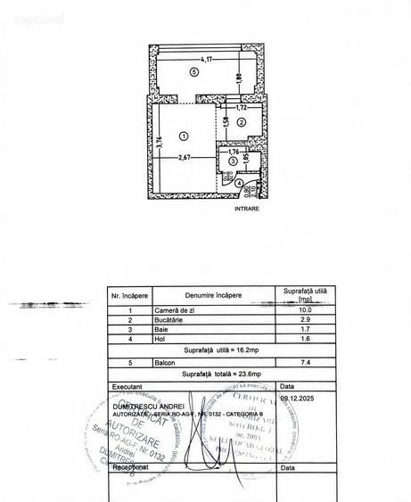 Garsoniera de vanzare Trivale,Parter - 45.000 Euro negociabil - 3