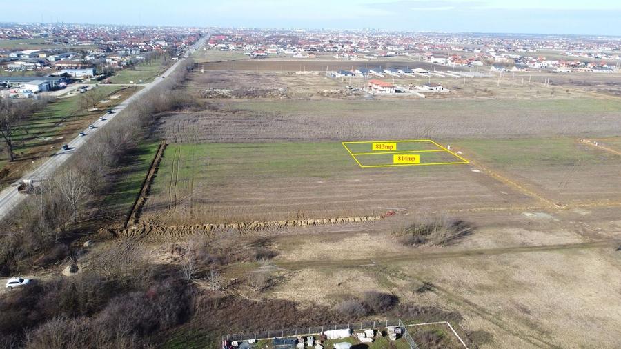 Teren Construcții intravilan de 813 mp, în Moșnița Nouă