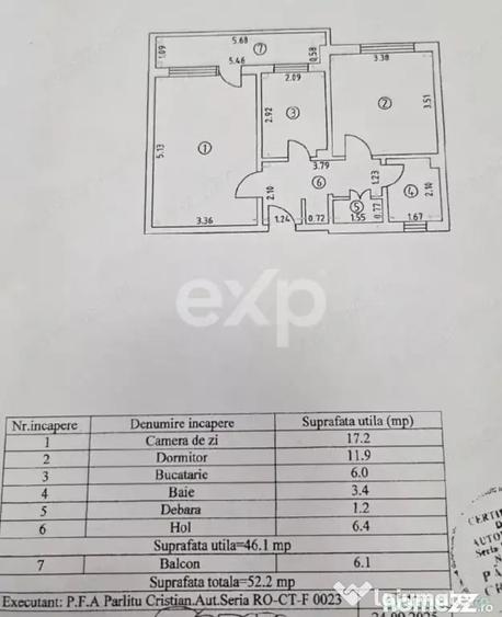 Apartament cu 2 camere decomandat în Tomis Nord