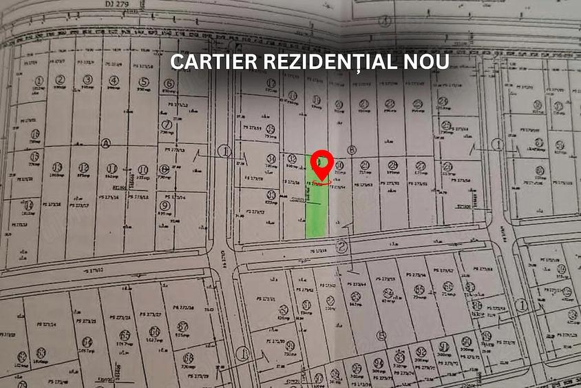 Teren de 775 mp, în Călugăreni