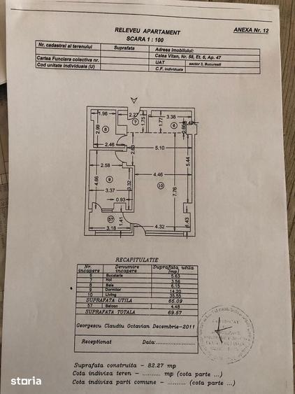 Apartament cu 2 camere în Vitan