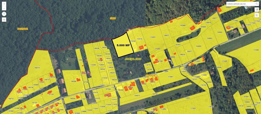 Teren Construcții intravilan de 2500 mp, în Cisnădioara