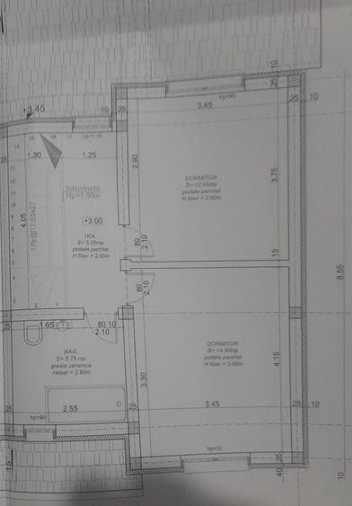 Duplex cu 4 camere cu Canalizare în Moșnița Veche