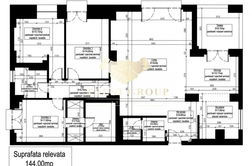 Apartament cu 4 camere decomandat, mobilat în Șoseaua Nordului
