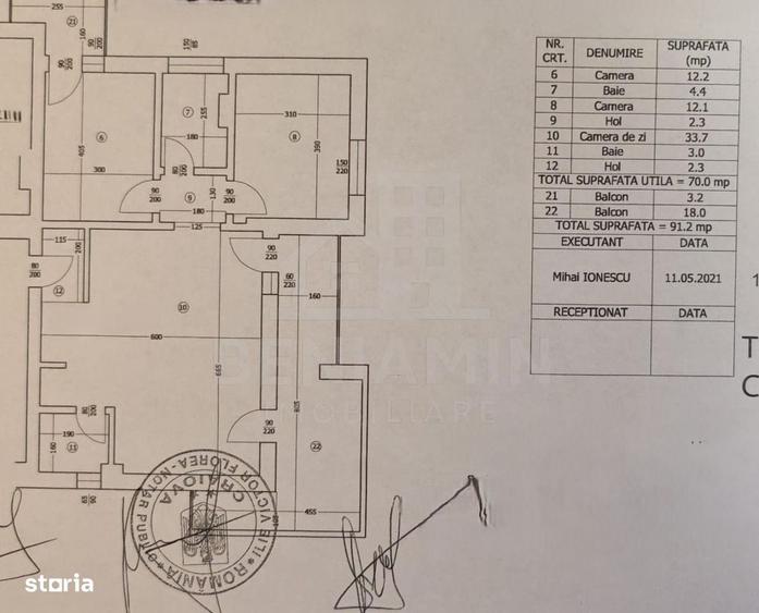 Apartament cu 3 camere semidecomandat în Făcăi