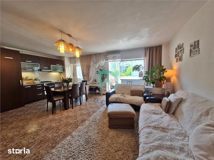 Apartament cu 2 camere semidecomandat, mobilat în Valea Cetății