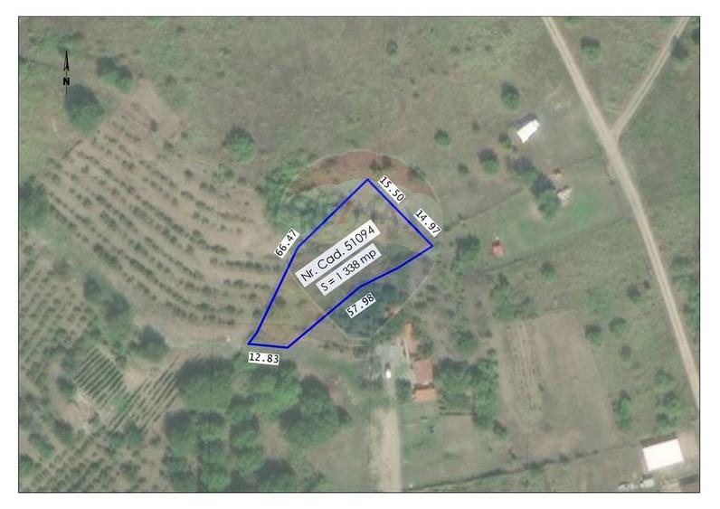 Teren agricol extravilan de 1338 mp, în Paleu