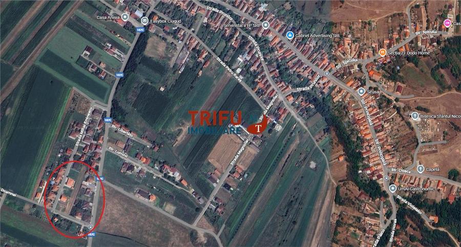 Teren Construcții intravilan de 650 mp, în Ciugud