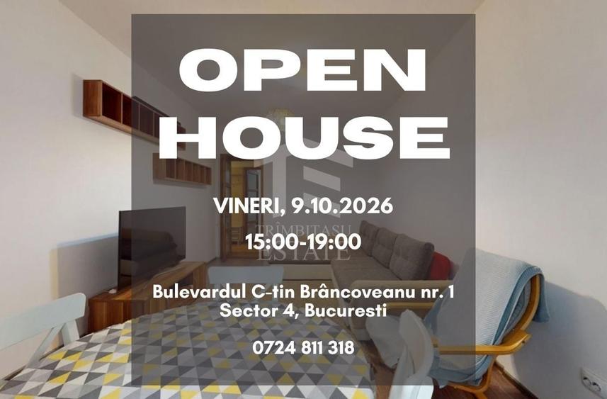 Apartament cu 2 camere semidecomandat, mobilat în Brâncoveanu
