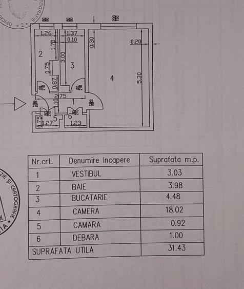Garsonieră decomandată în Pantelimon