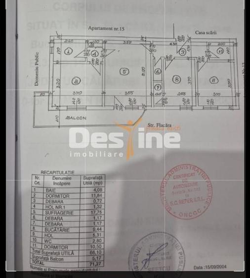 Apartament cu 3 camere semidecomandat în 5 Călărasi