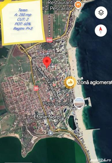 Teren de 250 mp, în Nord