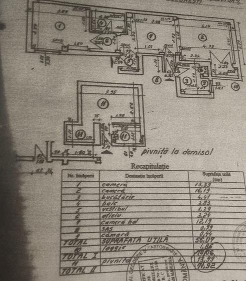Apartament cu 3 camere semidecomandat în Iancului