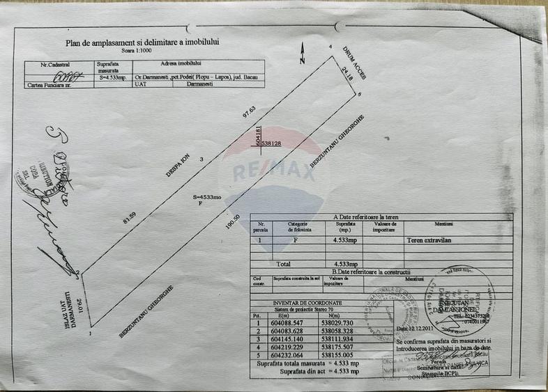 Teren Construcții intravilan de 65313 mp, în Est