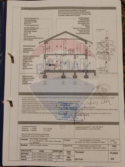 Casă individuală cu 4 camere cu Teren 450 Mp în Săbăreni