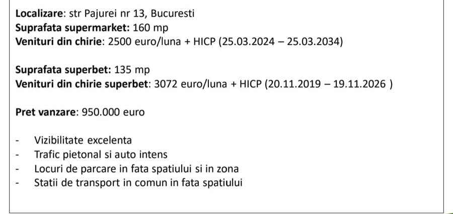 Spațiu comercial, de 277 mp, în Pajura
