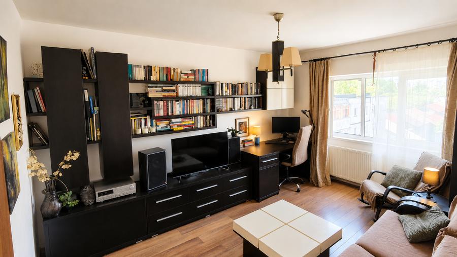Apartament cu 3 camere decomandat, mobilat în Frumoasa