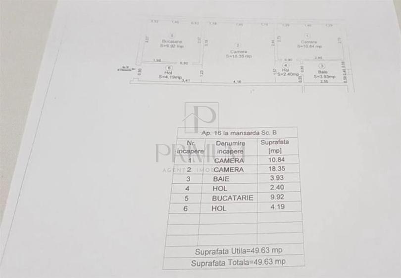 Apartament cu 3 camere decomandat, mobilat în Aeroport