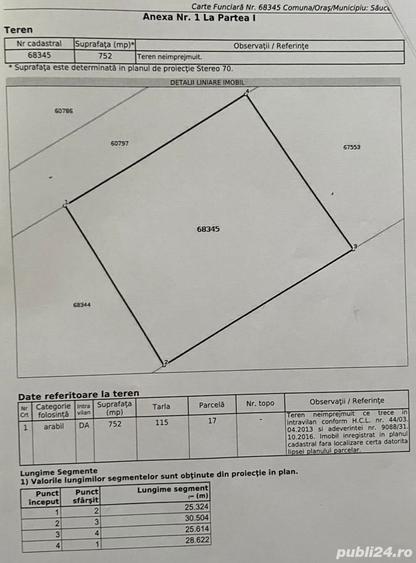 Teren de 752 mp, în Bogdan Vodă