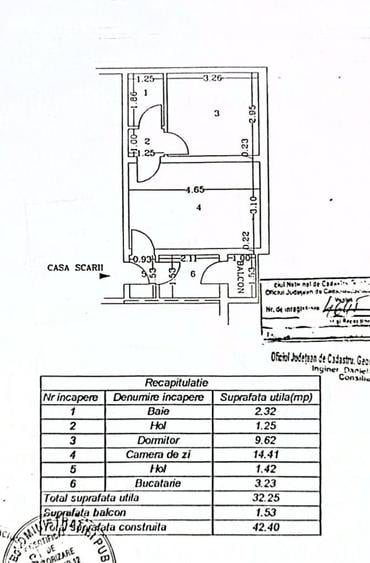 Apartament cu 2 camere semidecomandat în Central