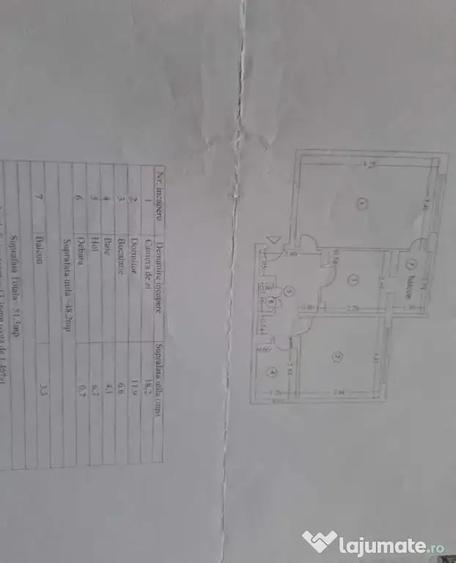 Apartament cu 2 camere decomandat în Radu Negru