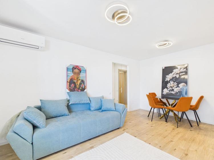Apartament cu 2 camere semidecomandat, mobilat în Barbu Văcărescu