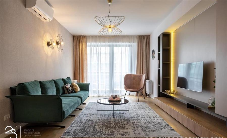 Apartament cu 3 camere decomandat, mobilat în Herăstrău