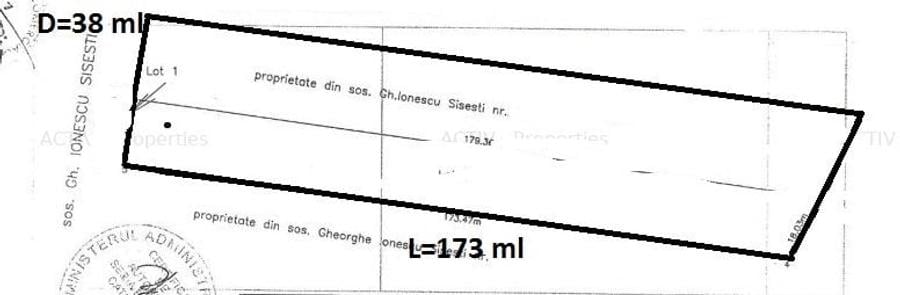 Teren Construcții intravilan de 6992 mp, în Sisești